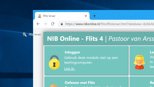 Snelkoppeling Flits 4 op bureaublad
